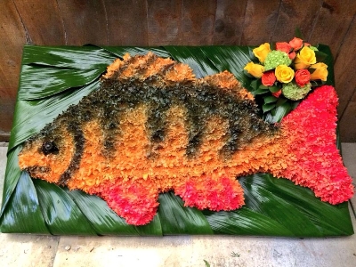 Perch fish tribute