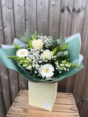 White Radiance Handtied