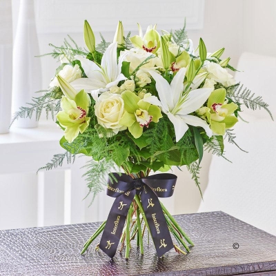 Luxury Cymbidium Orchid and Lily Hand tied