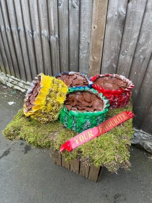 3 D chocolate cups