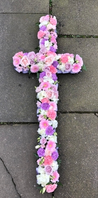lilac and pink cross