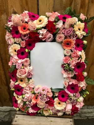 Pink photo frame