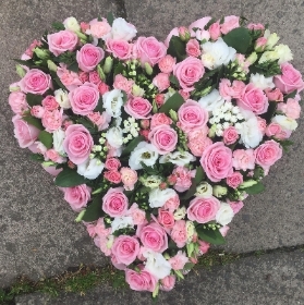 Pink and White Heart