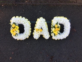 Dad tribute Yellow and white