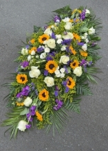 Sunflower Mix Casket Spray