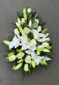 Rose and Lily Spray White