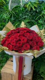 50 luxury valentines roses