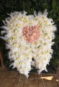 3 D standing angel wings
