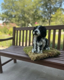 3D spaniel dog
