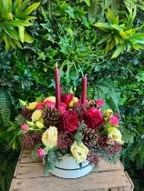 Christmas candle hatbox