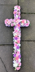 lilac and pink cross