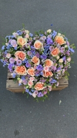 Pastels rose heart