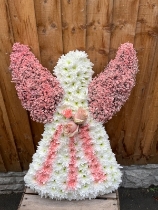 Pink and white angel
