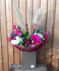 Pink hearts bouquet