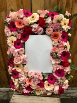 Pink photo frame