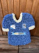 Sky blues football shirt